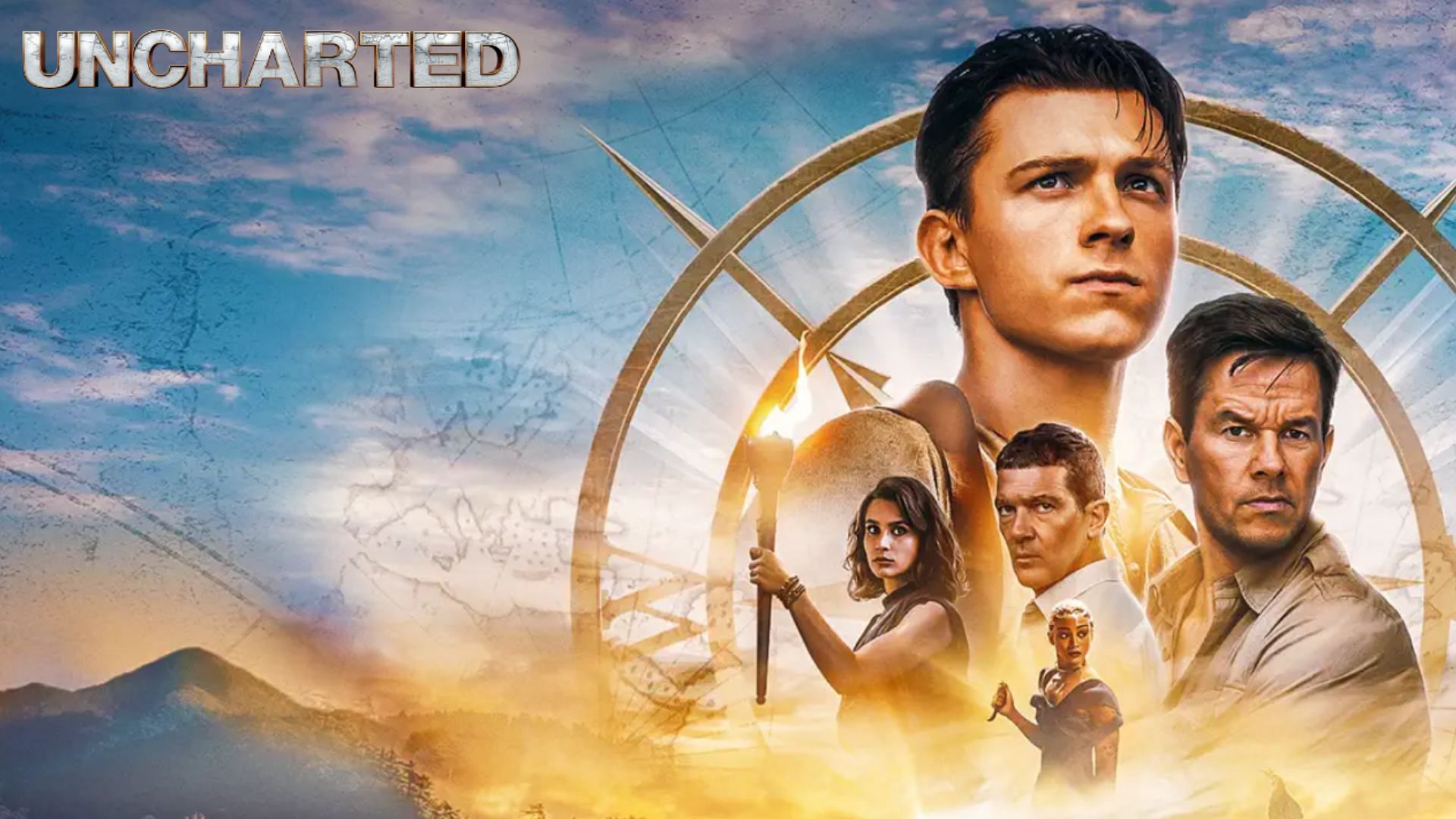 Uncharted (2022) is an action-adventure movie based on Nathan Drake (Image via Apple TV+)
